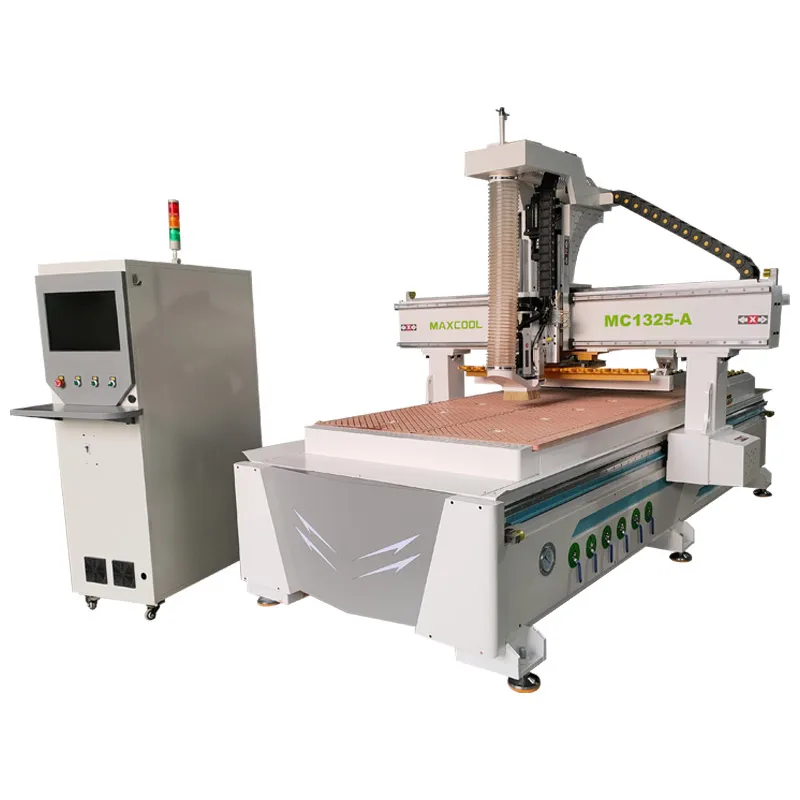 Auto Tool Changer Linear Cnc Router HQD Spindle Machine For Wood Acrylic