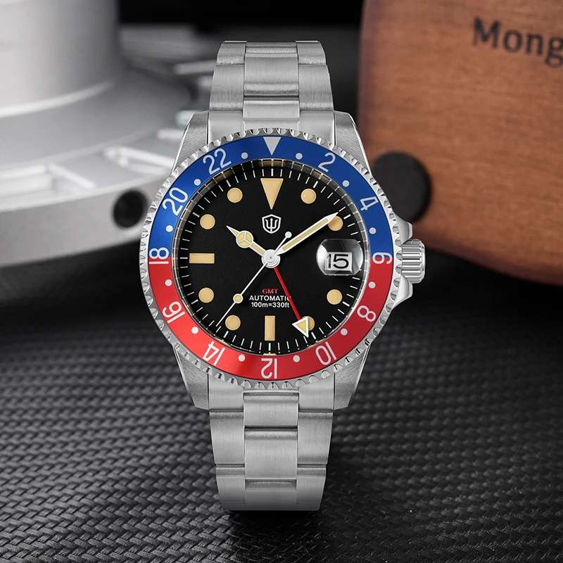 Фото Watchdives WD0014 Роскошные часы NH34 Автоматический механизм BGW9 Светящиеся часы 200 м Водонепроницаемые сапфировые мужские часы №2