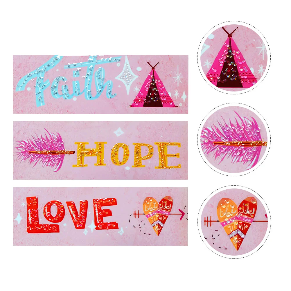 

Wall Sign Wooden Plaque Hanging Faith Love Hope Home Art Wood Decor Rustic Farmhouse Board Welcome Door Signs Ornament Pendant