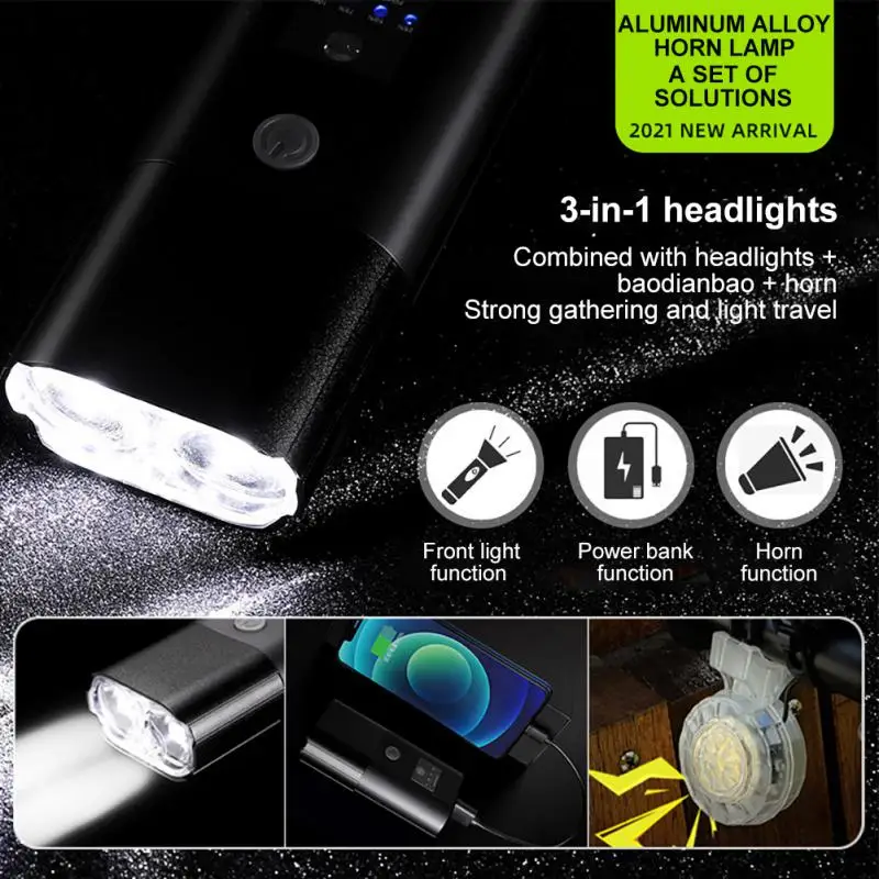 

4000mAh Bicycle Headlight Smart Sensor Headlight Large Capacity Rechargeable Light Waterproof Aluminum Alloy Bicycle Front Light