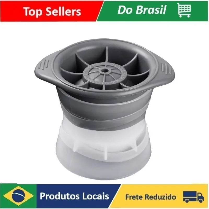 

Forma De Gelo Redonda Esférica Molde Bola Silicone Esfera