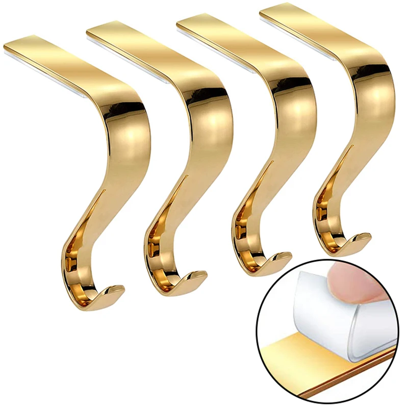 

4Pcs Christmas Stocking Holder Hook Set for Home New Year Decorations