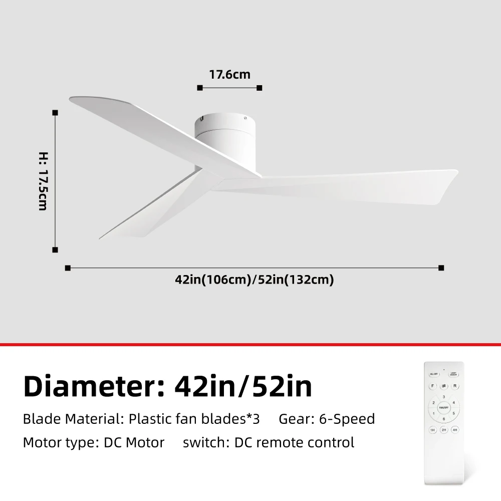 

FUMANJIA потолочный вентилятор 42/52 дюйма