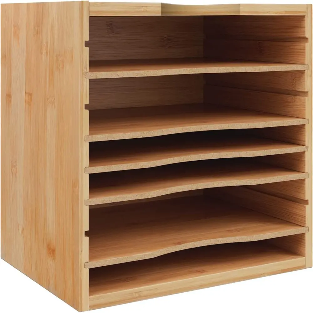 

Desktop Bamboo File Organizer