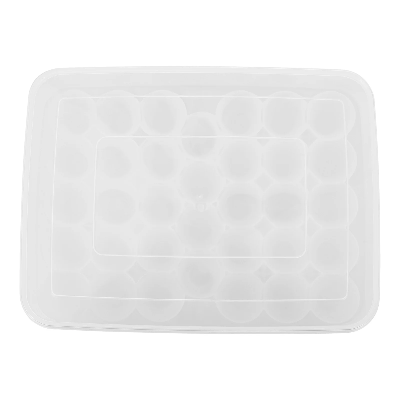 

34 Grids Egg Preservation Box Go Containers Lids Egg Crisper Egg Rack Kitchen Egg Tray Egg Storage Holder Pp Fridge Egg Bin