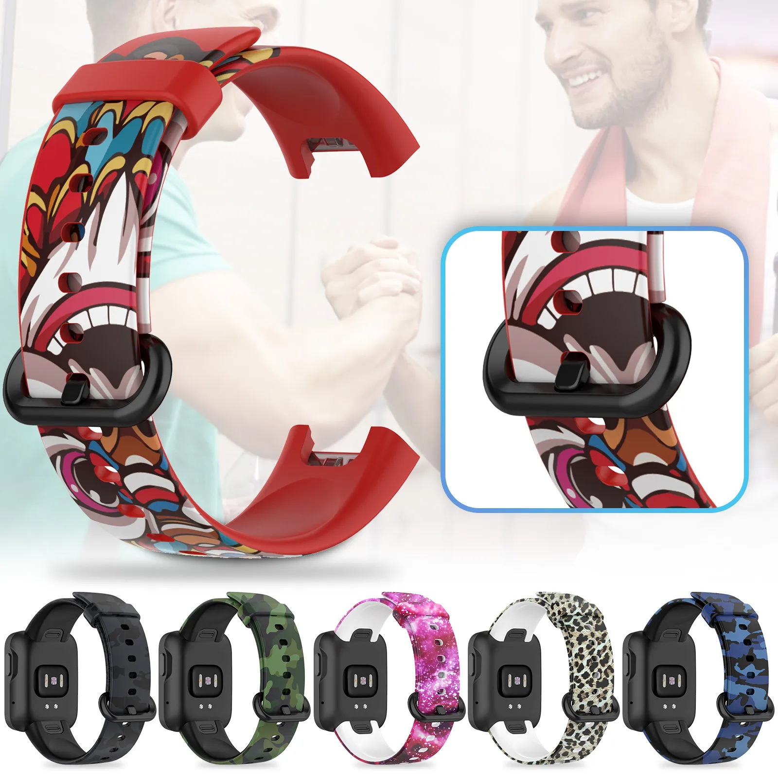 

High Quality Watch Universal Strap Pattern Compitable For Xiaomi Mi Watch Lite/Redmi Watch Smart Wristband Accessories