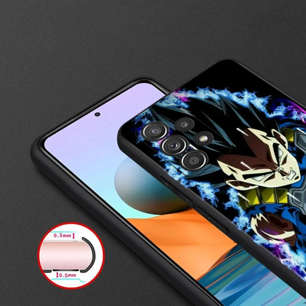 Чехол для телефона Samsung A12 A52 A51 A32 A21s A71 Galaxy A31 A02s A72 A41 A03s A22 A13 Capa Vegeta Prince Dragon Ball Son Goku |
