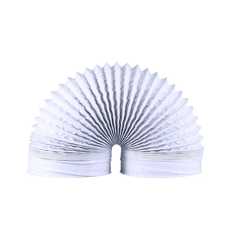 ∅100 мм, 2 м, 3 м, белая композитная труба из ПВХ, алюминиевая фольга, вентиляционный канал, масштабируемая дымовая трубка, кухонный капюшон, гибкий шланг