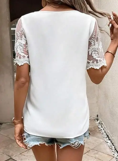 Рисунок 3 - Женская Кружевная футболка с коротким рукавом