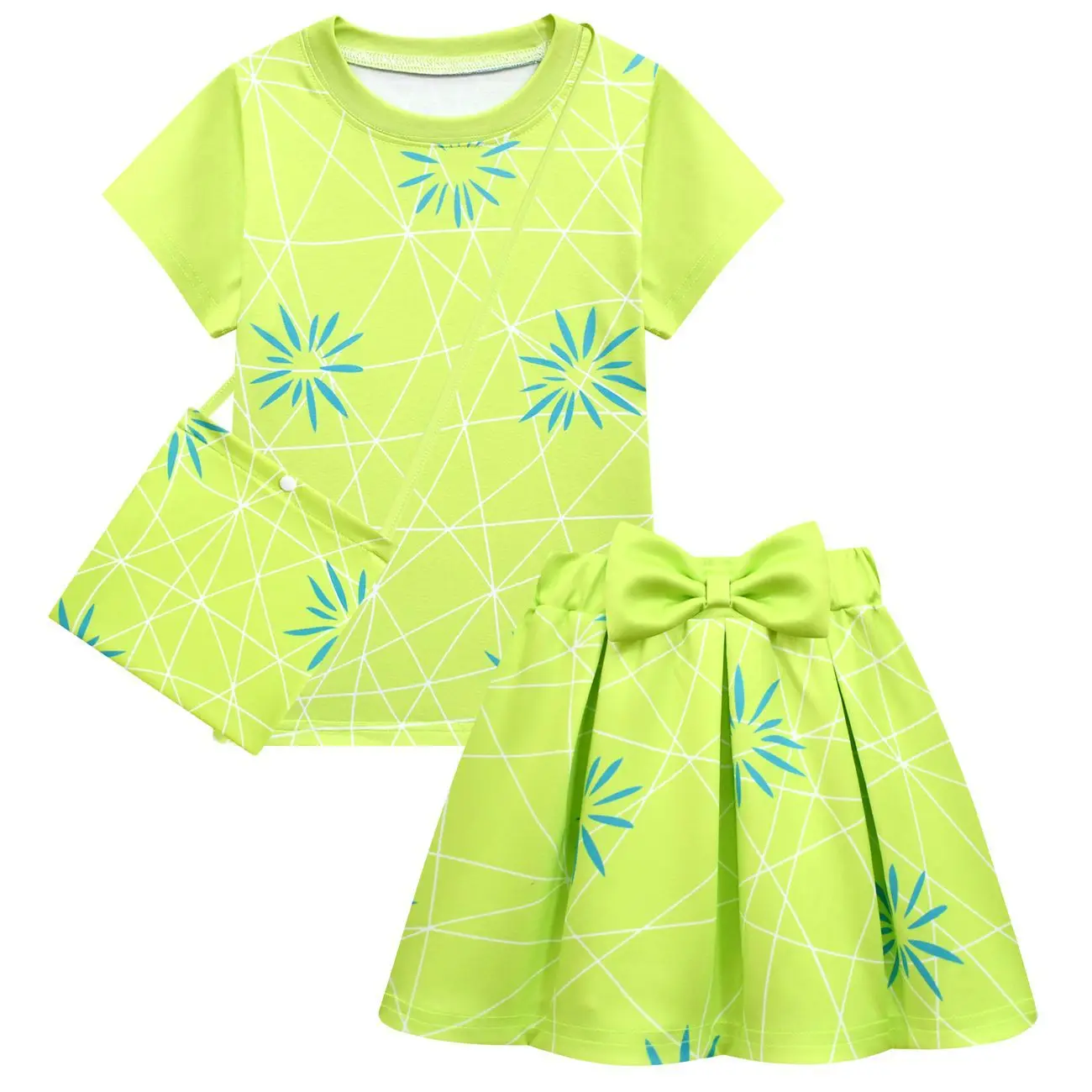 2 платья для детей с изображением фильма мультяшный радостный костюм ролевых игр