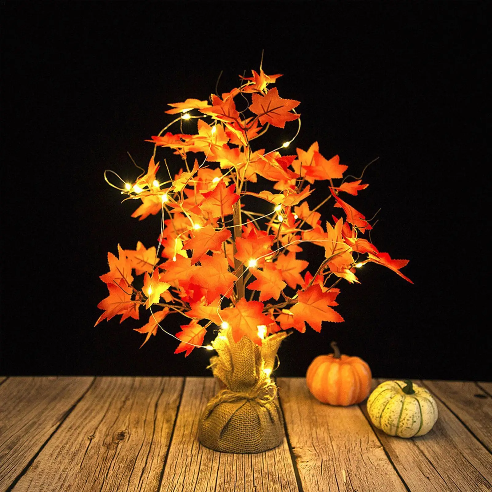 

Декор для Дня благодарения настольные лампы на День Благодарения, кленовые листья, Осеннее дерево, украшение на День Благодарения, подарок ...