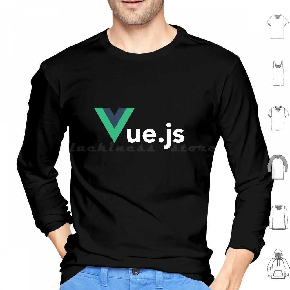 

Vuejs Vue.Js Progressive Javascript Framework Hoodie cotton Long Sleeve Vuejs Webdesign Developer Programming Webdev