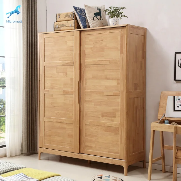 

Factory Direct Sale Japanese Style Bedroom Furniture Storable Wood Color Wardrobe Bedroom