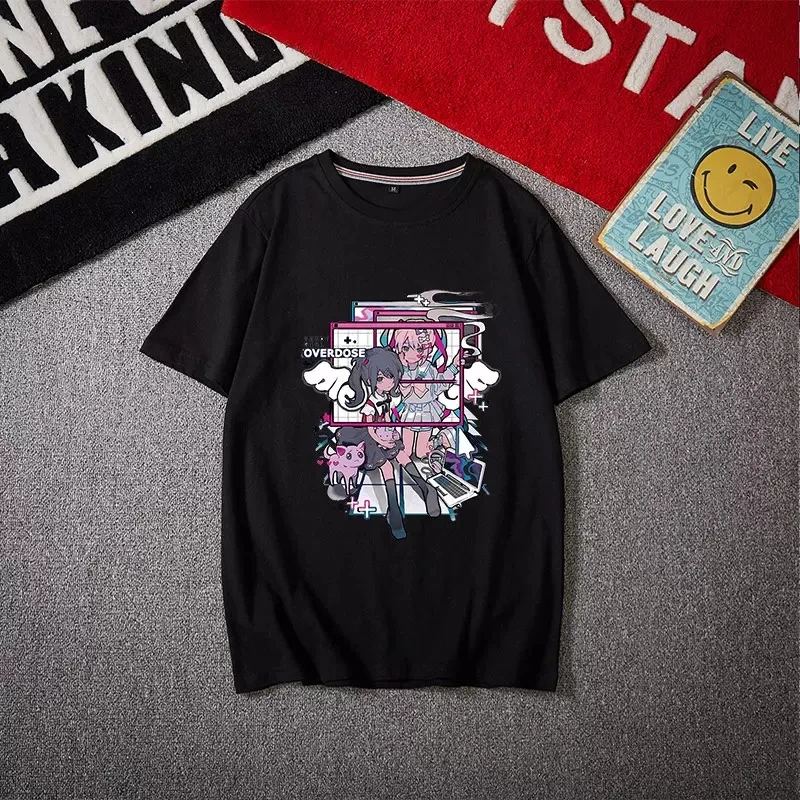 

Футболка женская хлопковая с коротким рукавом и принтом «овердоз»