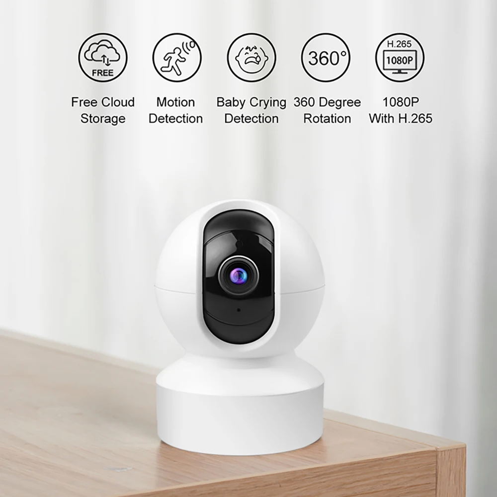 

KBT New 360/1080P/2K HD WiFi Night Vision IP Detection Alarm Webcam Video Baby Monitor Stable and reliable performance