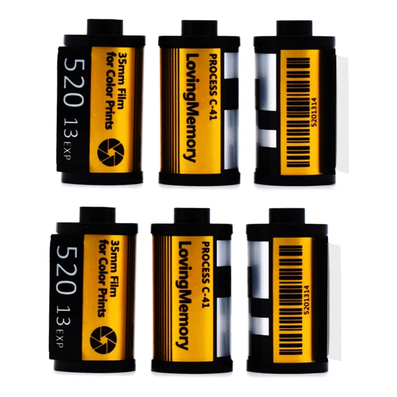 

6Pack Sublimation Film Roll Keychain Customized Keychain With Picture Camera Memory Reel Gifts