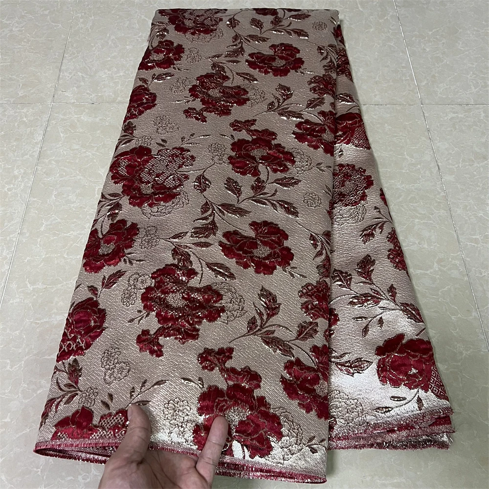 

African Cotton Lace Fabric for Men and Ladies, Nigerian Voile Lace, High Quality, Latest, 5 Yard, 2023, JK081