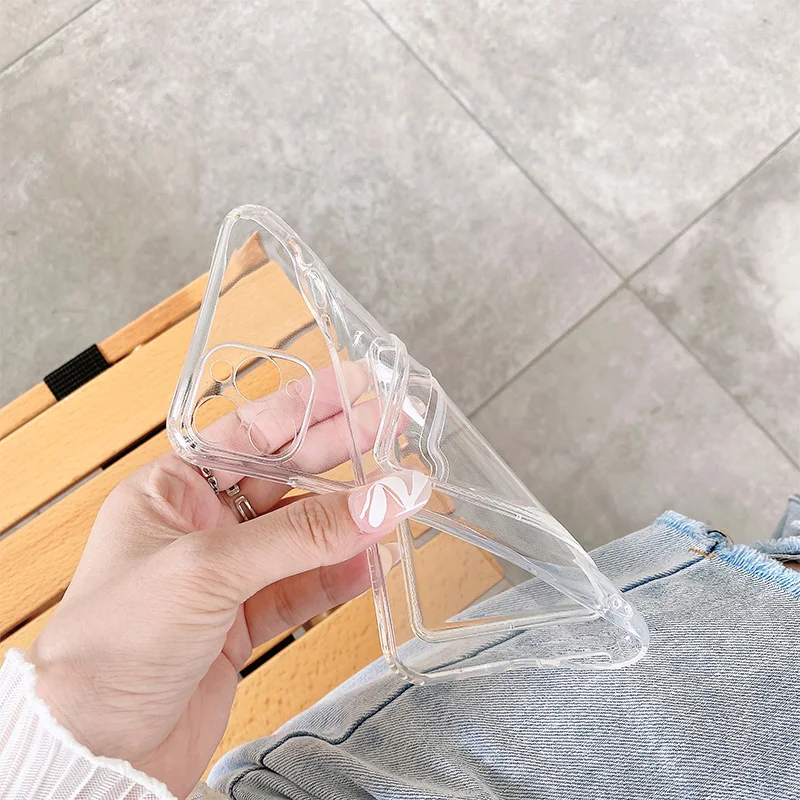 popular card placement phone case for xiaomi mi 11 lite 11i 11t pro 10 10t 9t poco f3 poco x3 pro nfc m3 f3 soft tpu clear cover free global shipping