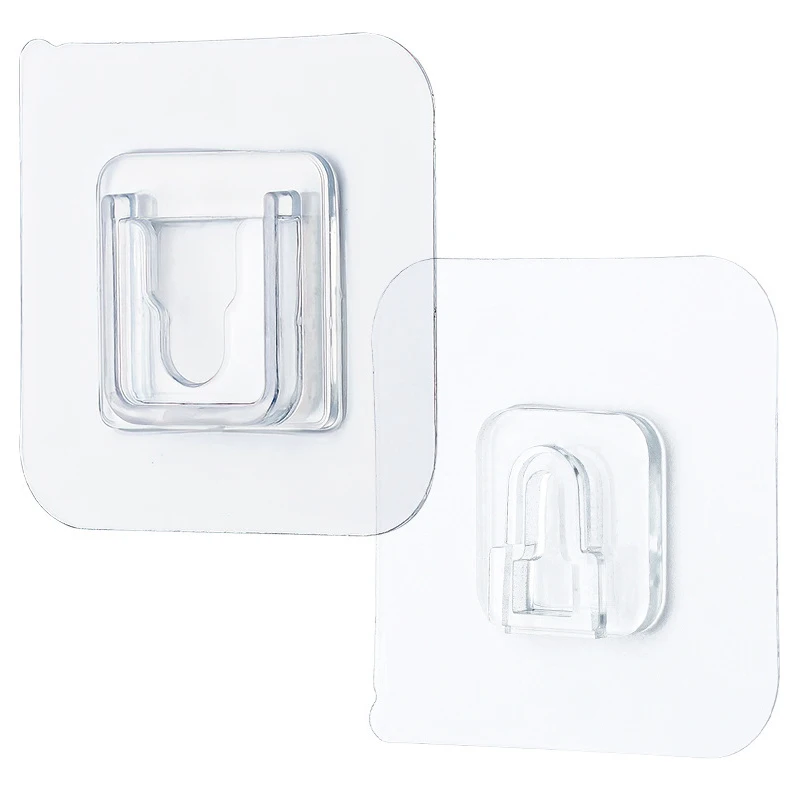 

Double-Sided Adhesive Wall Hook 10 Pair, Multi-Purpose Hooks Home Organization Storage Shelf Strong Viscose Wall Hook