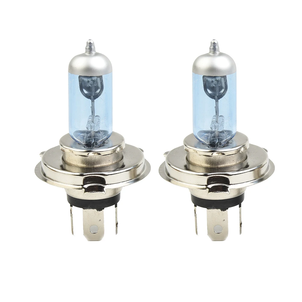 

2x H4 100W 4500K Car Xenon Gas Halogen Headlight Headlamp Lamp Bulbs Blue Shell Brand New Car Accessories