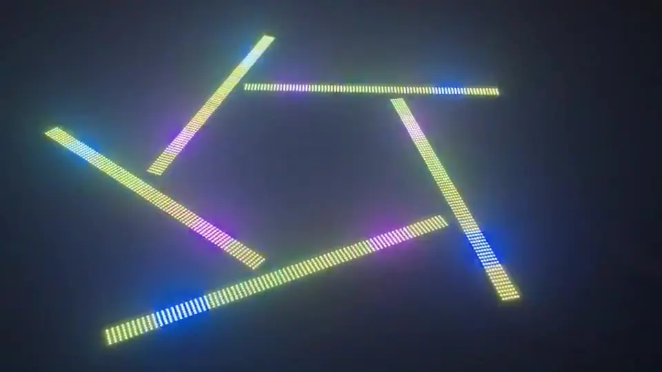 2 шт. 100 Вт светодиодный RGB восьмисегментный стробоскоп 480x0 DJ стробоскопический