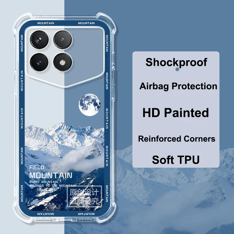 Чехол с защитой от падения для Xiaomi Redmi K70 Pro Champion тонкий мягкий силиконовый