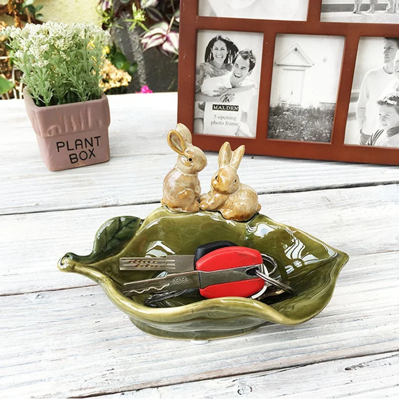 Пасторальный Ретро фарфоровый кролик мыльница декоративная керамическая