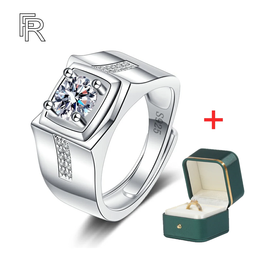 

Мужское бриллиантовое кольцо, диаметром 18k, с платиновым покрытием