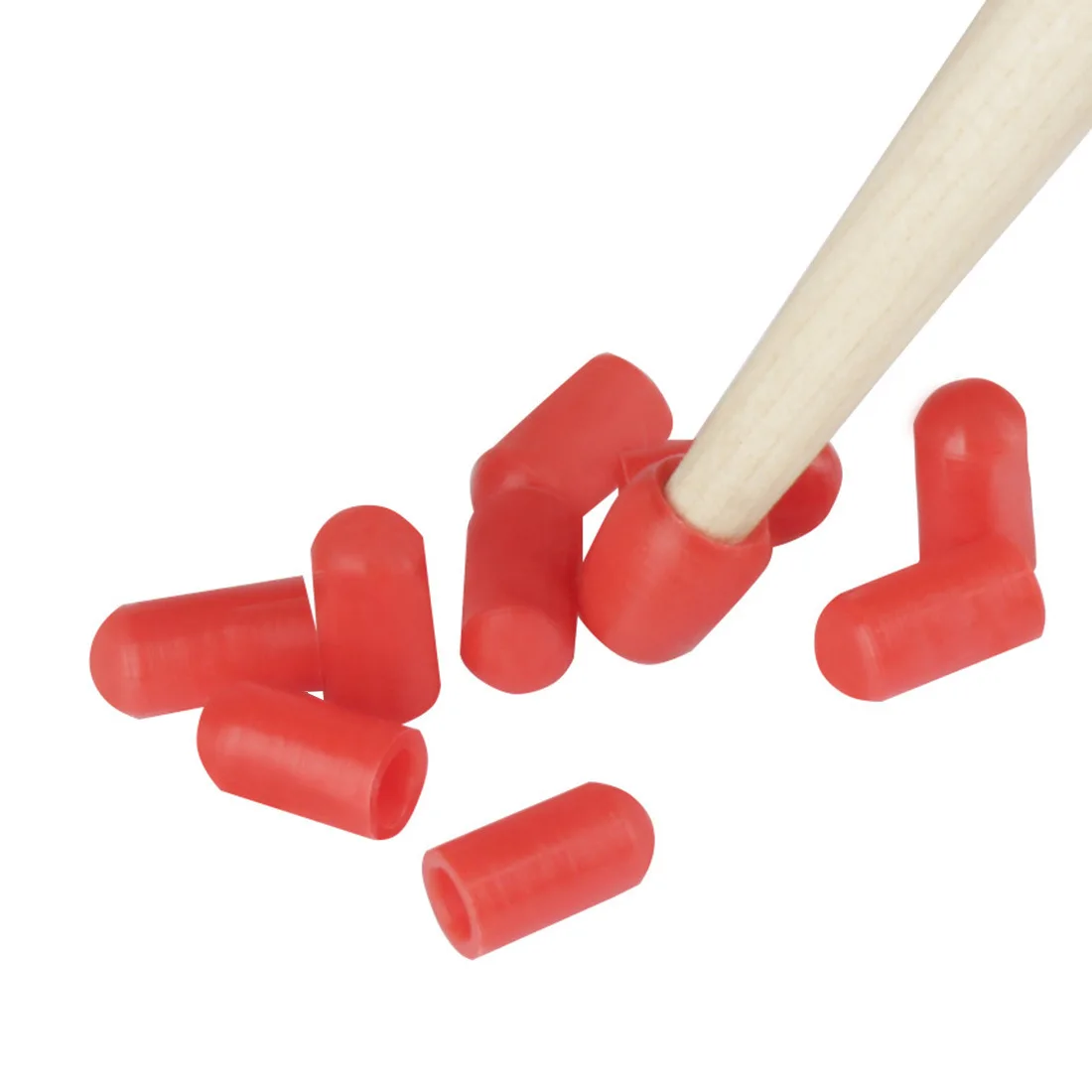 

10 Silicone Drum Rod Rubber Sleeves For Drum Mounting, Rod Head Protective Sleeve, Three Color Optional Percussion Instrument Ac