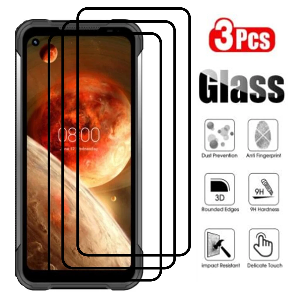 3Pcs Full Cover Protective Glass For DooGee S97 Pro Tempered Glass For Doo Gee S 97 S97Pro 97S 6.39" Phone Screen Protector Film