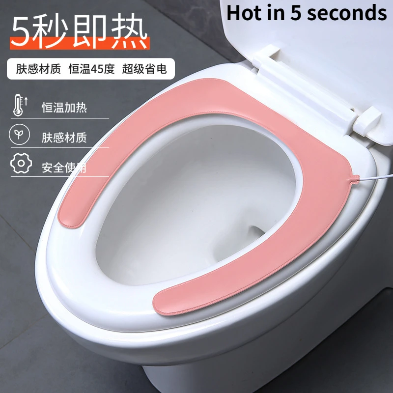 

Intelligent Constant Temperature Waterproof Heating Toilet Pad Electrostatic Adsorption Washable Toilet Cover Household