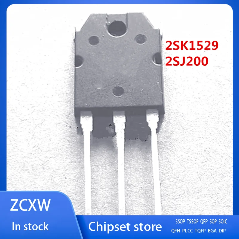 1 пара 2SK1529 K1529 + 2SJ200 J200 TO-3p 10A 180V силиконовый N-ch p-ch MOSFET |