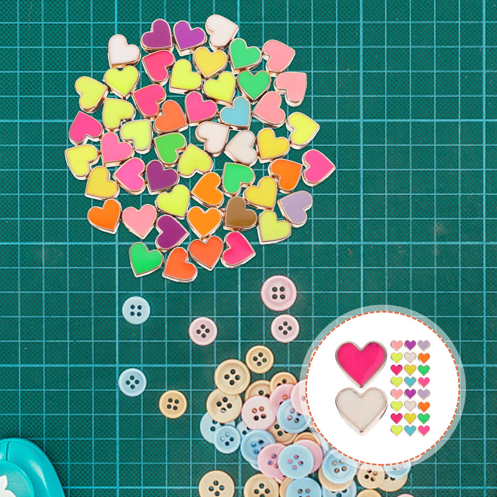 50 шт. браслет персиковое сердце с большим отверстием бусины ручная цепочка