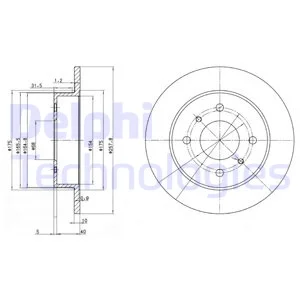 DELPHI BG2633 задний диск 99 PRMRA 00 ALMERA|Температурный датчик| |