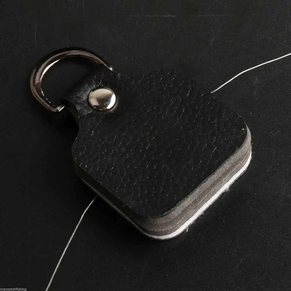 

1* Fly Fishing Dryer Patch Line Cleaner Dry Flies Holder Case Leather+cotton Water Absorption Fishing Tools Tackle