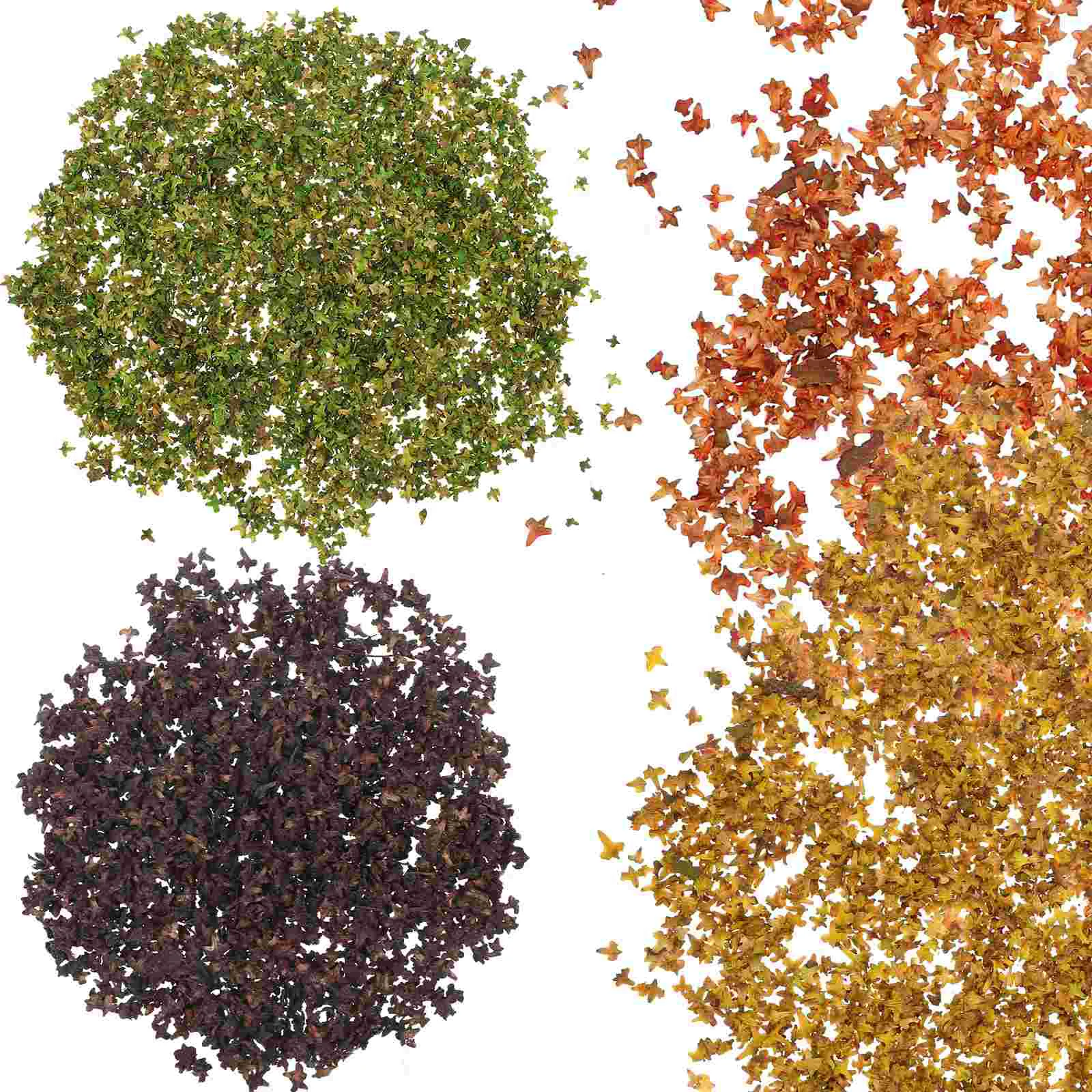 

4 Packs Micro Landscape Prop Simulation Leaves Decor Lawn Wedding Potted Plants Green Decorative Fake Gardening Miniature DIY