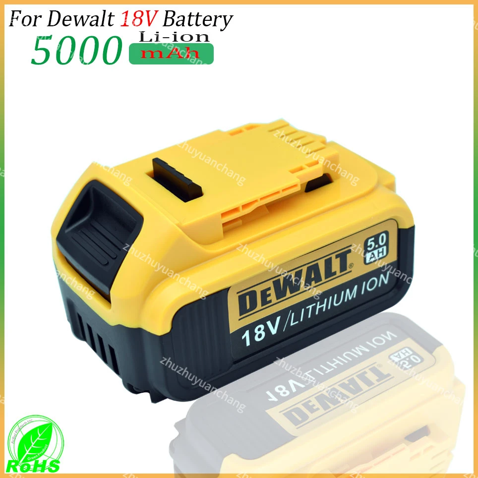 18V 5Ah 6Ah 18650 Lithium Battery for DeWalt power Tools DCB