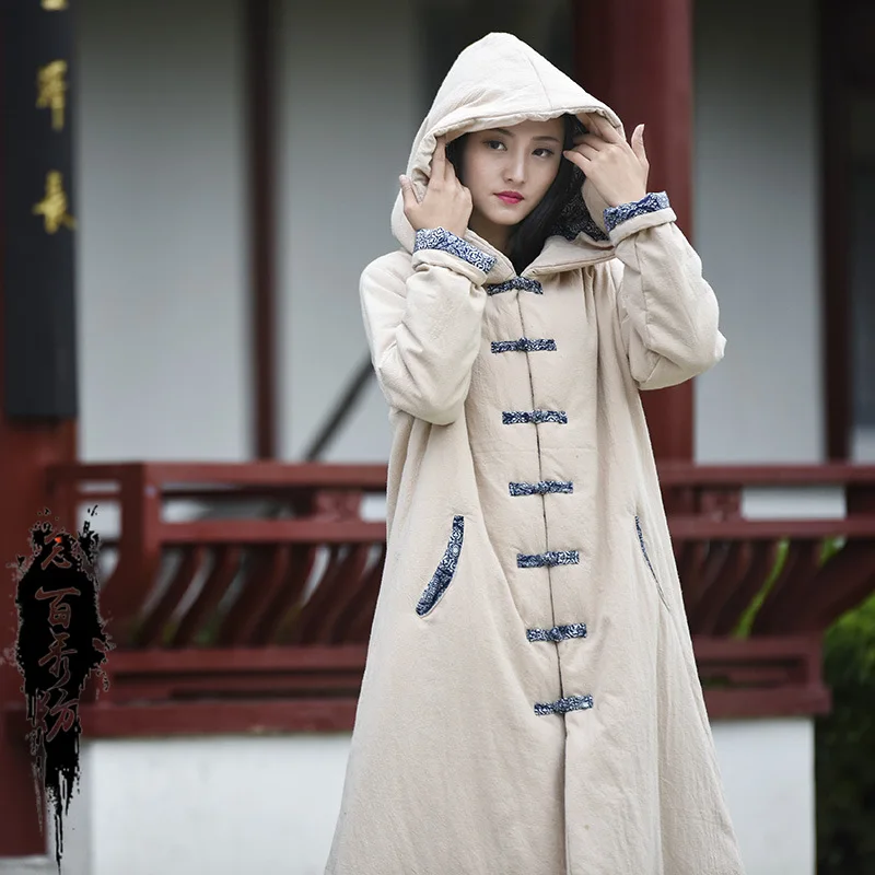 Ladies New Retro Women Warm Cotton Clothing Coat Coat Jacket Sandwich Cotton Leisure  Winter Coat   Winter Jacket Women