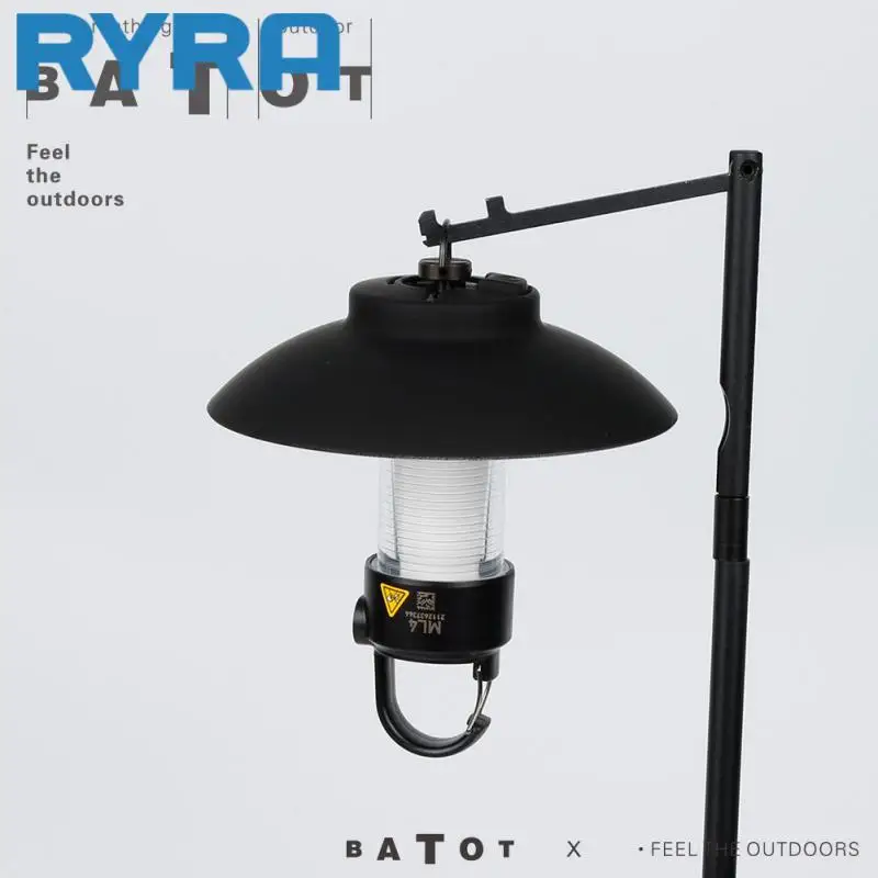 

Outdoor Lampshade Popular Stepless Dimming Black Matte Snap Design Reflective Coating Home Light Cover Camping Torch Shade