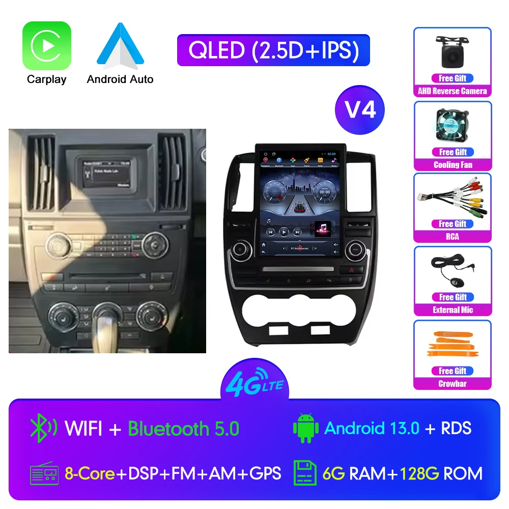 

Tesla Style 9,7 "для Land Rover Freelander 2 2007-2015 Android автомобильное радио, стерео, автомобильный мультимедийный видеоплеер, DVD, GPS-навигация
