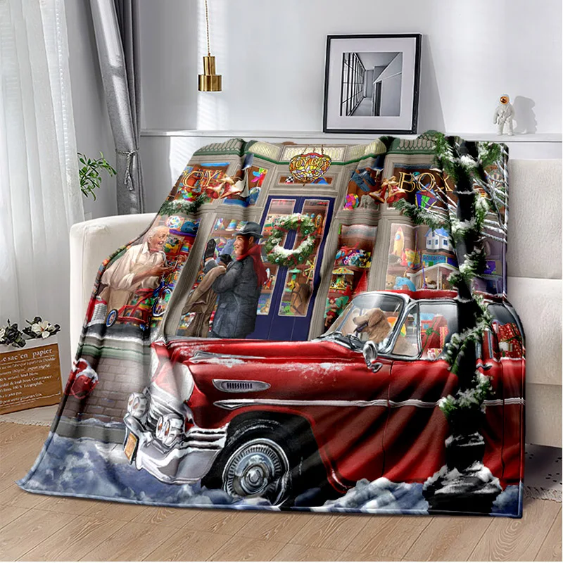 Чехол для дивана с Санта-Клаусом