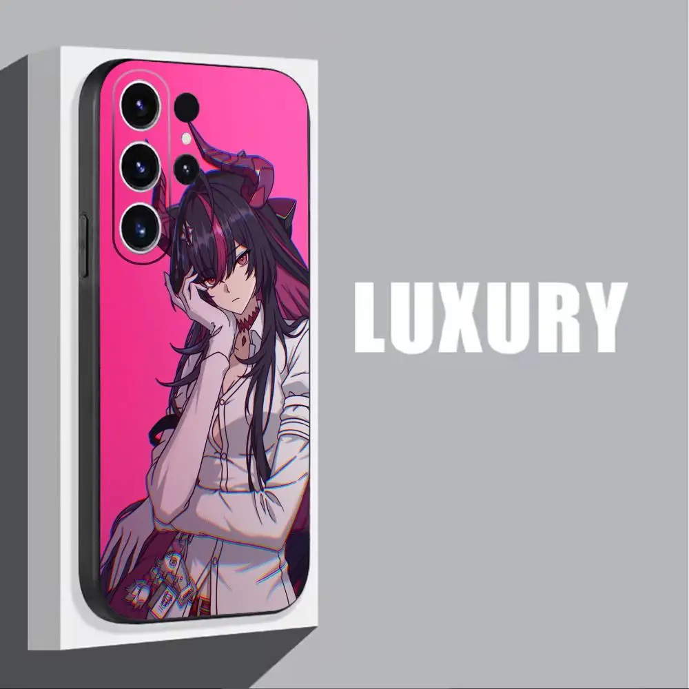 Фото Чехол для телефона Neverness to Everness Shinku для Samsung Galaxy S26 S25 S24 S23 S22 S21 Plus Ultra Note20, мягкий, черный №3