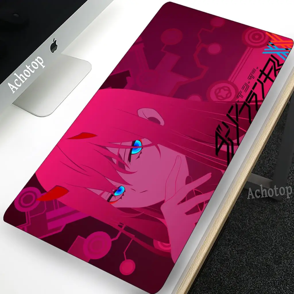 

Computer Gamer Mouse Pad Anime Darling in the FranXX 02 Mouse Mat Soft Mousepad Large Mause Pad Rubber Keyboard Mats 900x400mm