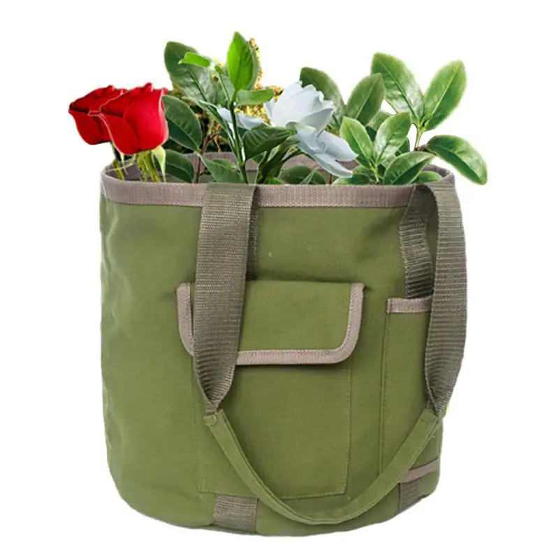 

Garden Tool Bag Garden Tool Organizer Gardening Organizer Tote Garden Bags Tools Garden Caddy Sturdy Canvas Tool Storage Bag