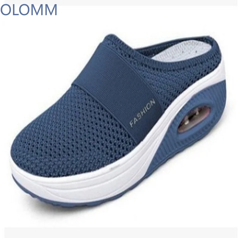 

Women Shoes Casual Increase Cushion Shoes Non-slip Platform Sneakers For Women Breathable Mesh Outdoor Walking Slippers 43