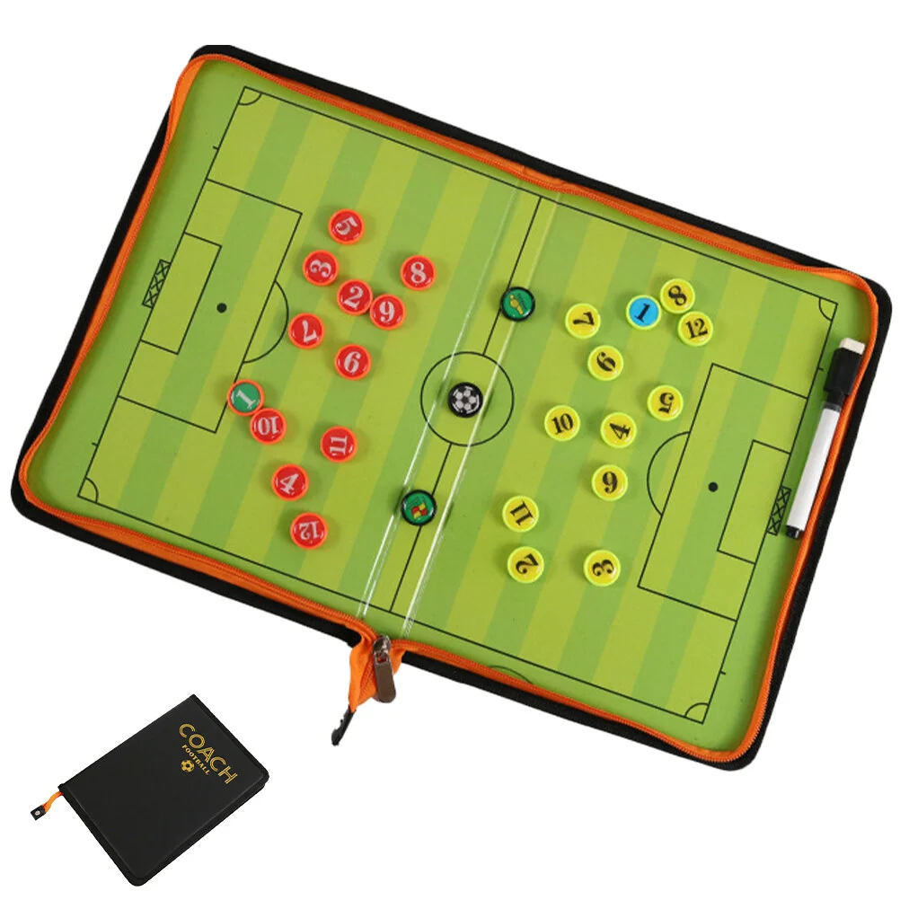 

Suite Zipper Soccer Coaching Equipment Reusable Writing Board Boards Football Competition Match