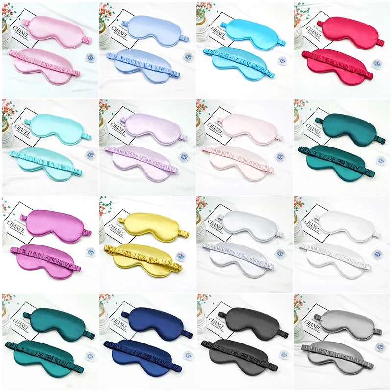 

Sleep Mask Silk Eye Dream Night Mask Cover Soft Relax Eyes Bandage Travel Nap Eye Patch Rest Blindfold Eye Cover Night Eyeshade