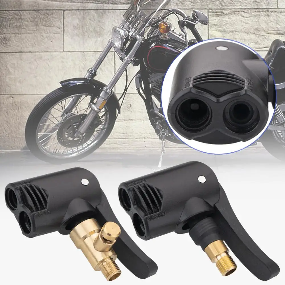 

2 In 1 Car Truck Tire Pump Chuck Car Iatable Quick Deflated Thread Compressor Inflator Pump Connector Nozzle Tire Car W0R1