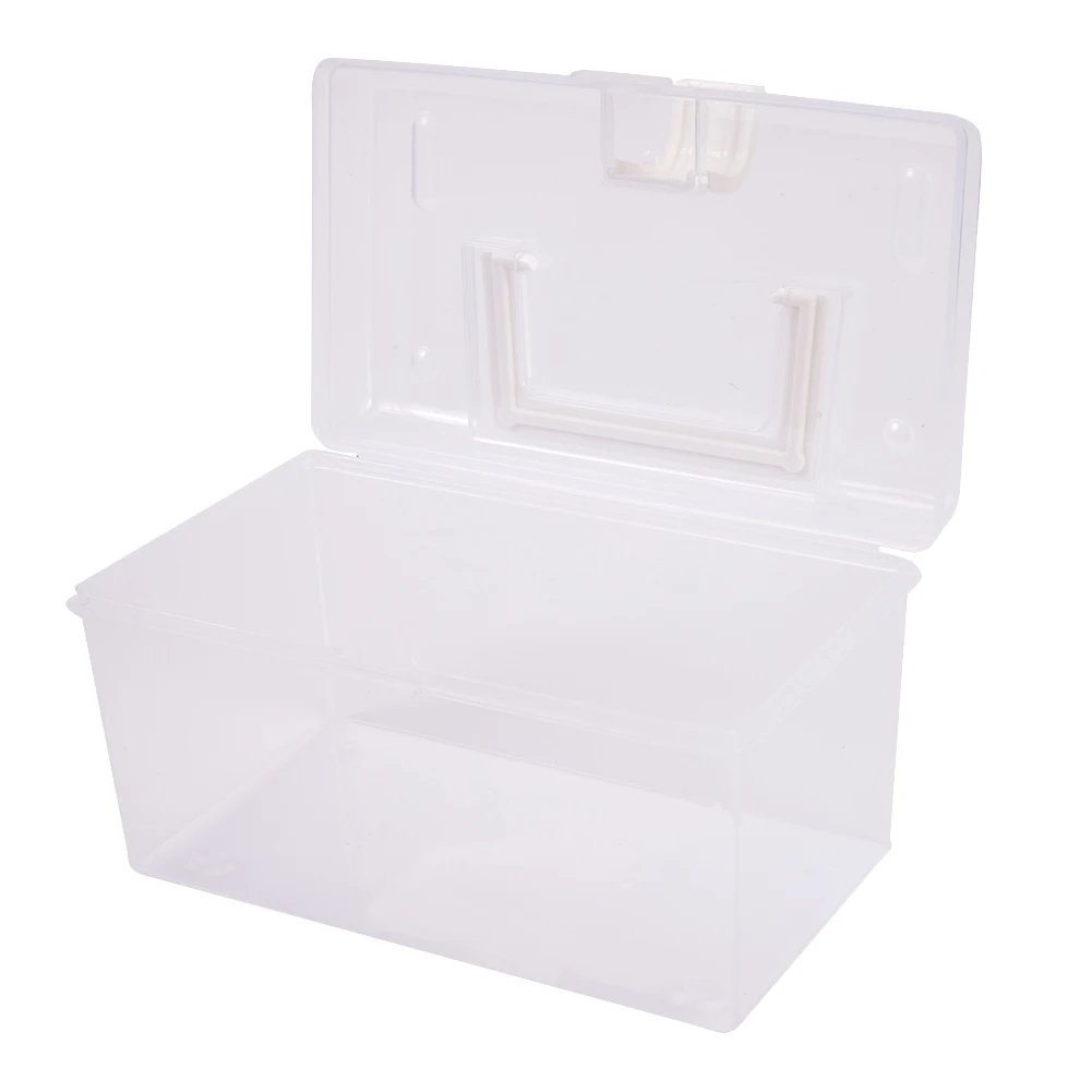 

Mask Storage Box With Handle Household Dust-Proof Sealed Large-Capacity Box High Mask Case For Home Office Car Tabletop Holder