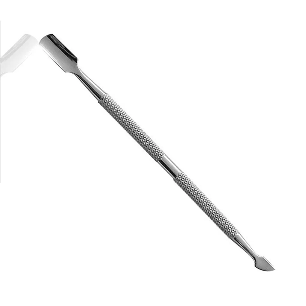 

Двухсторонний инструмент для удаления кутикулы из нержавеющей стали для удаления омертвевшей кожи, маникюрные стержни для перемешивания, ...